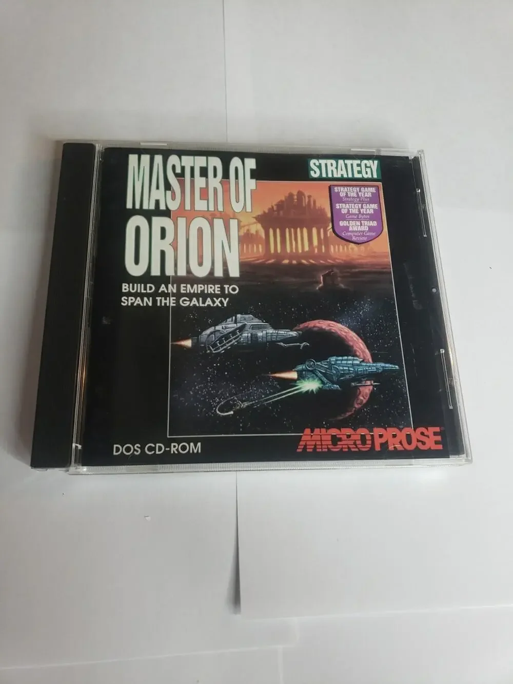 PC Game - Master of Orion Strategy CD-ROM Game - MicroProse Software Case Broken